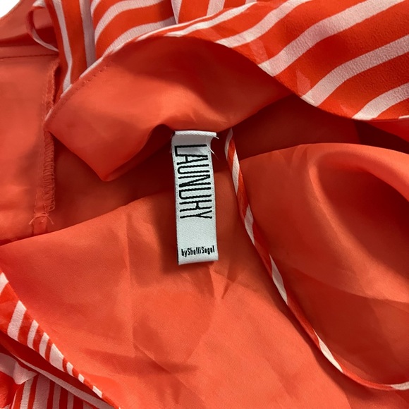 Laundry by Shelli Segal Silk one shoulder dress sz 8 - Picture 7 of 7